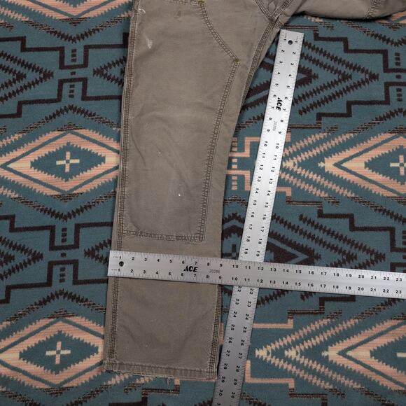 Vintage Carhartt Double Knee Pants Dungaree Fit 30x29 B195 LBR Distressed Paint - Picture 5 of 16